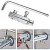 Pipe Stripped Screw Set, Water Faucet Broken Wire Extractor & Stainless Steel Wrench Handle Damaged Nipple Easy Out Remover Tool