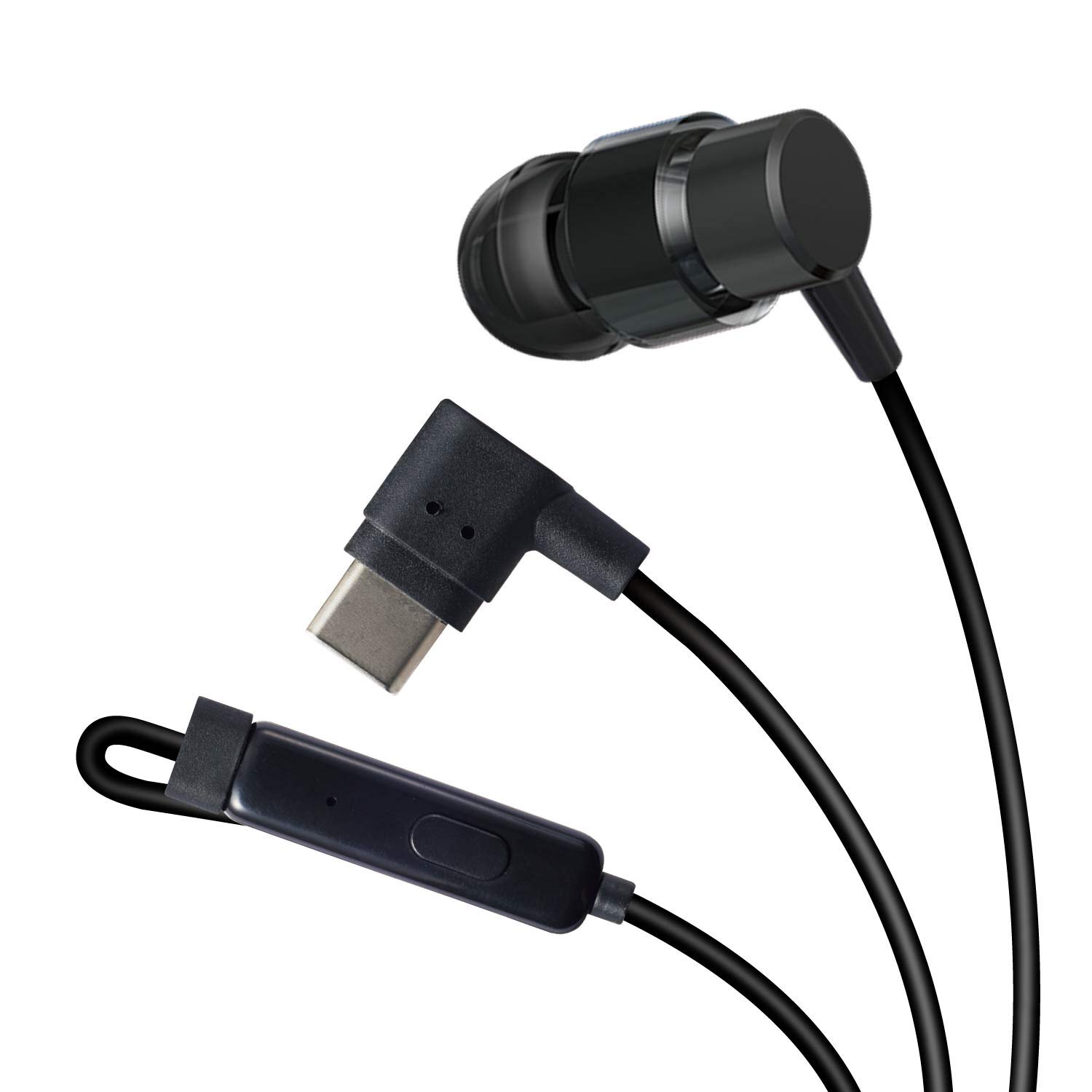 

ELECOM CS100M Mono Earphones with Microphone and USB Black Remote, In-Ear, Type-C, (EHP-CAMCS100BK) чорний