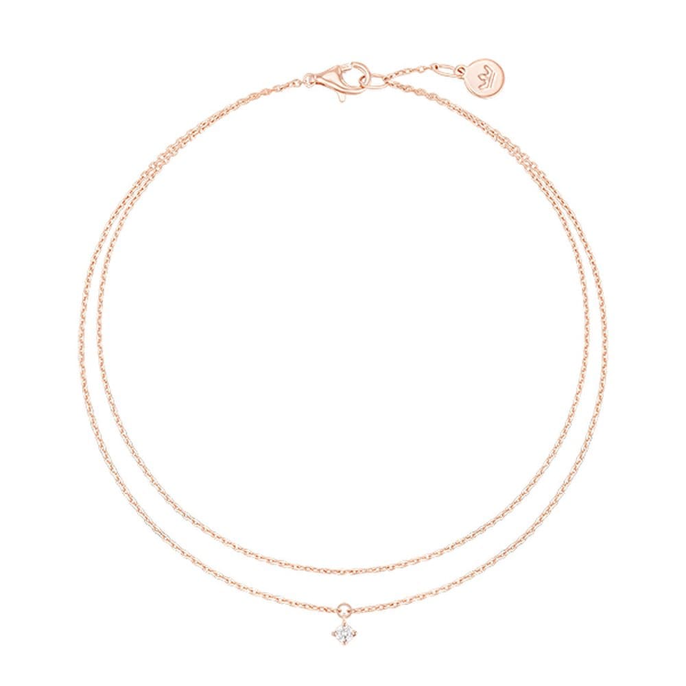 Lala J 2-Line Anklet (Jjljaq1Bf323Sr230)