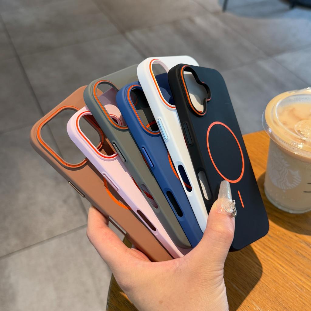 Luxury Matte Soft Silicone For Magsafe Magnetic Case for iPhone 17 16 15 14 13 12 Pro Max 11 Hit Color Shockproof Bumper Cover