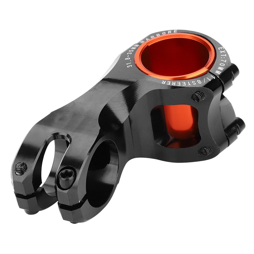 Mountain Bicycle  17 Degree Alunimium Alloy Bike Tube Stem 31.8mm Replacement (Black)