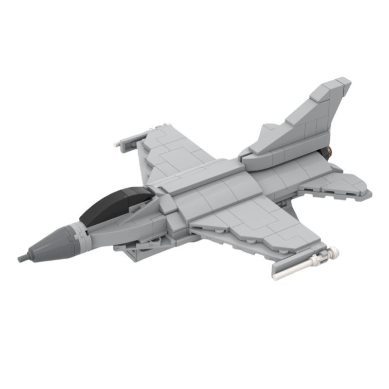 Vojenské letadlo z druhé světové války F-16 Stíhačka Stavebnicový model Sestavitelná hračka Kompatibilní sada malých dílků