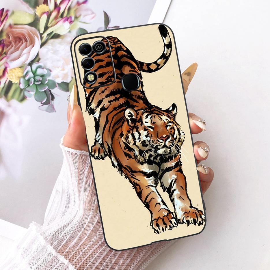 For Infinix Hot 11 Play Case Stylish Butterfly Tree Painted Cover Soft TPU Phone Case For Infinix Hot 10 Play X688C X688B Fundas