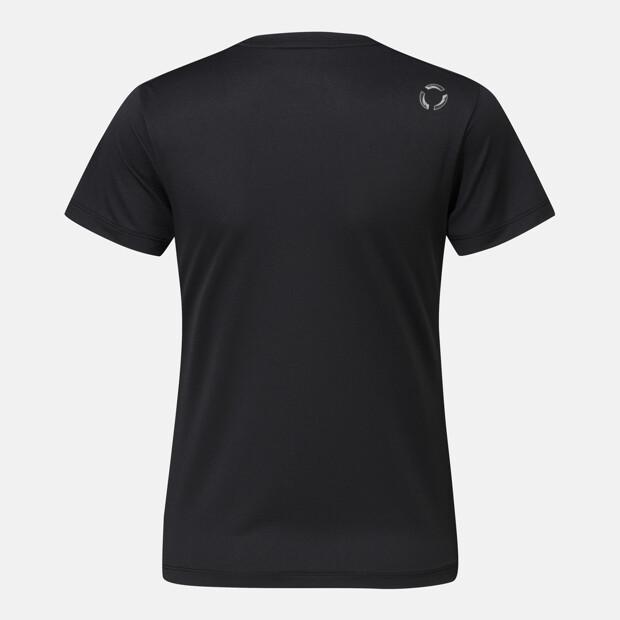 DESCENTE Women'S Moisture-Resistant Running Short Sleeve T-Shirt Black Sr322Rts72