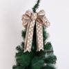 Textured Festive Cloth Christmas Bow Adornments Beautifully Crafted Handmade Decor Tree