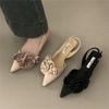 Fashion TWBEB Summer Women's Pointed High Heel Sandals Sexy Fashion Flower Women's Shoes Party Wedding Women's Shoes