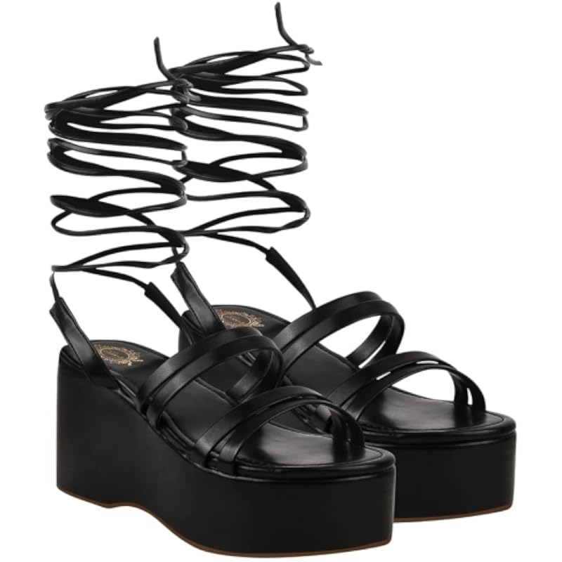 Shoetopia Retro Style Black Platform Heels For Women & Girls /Uk6