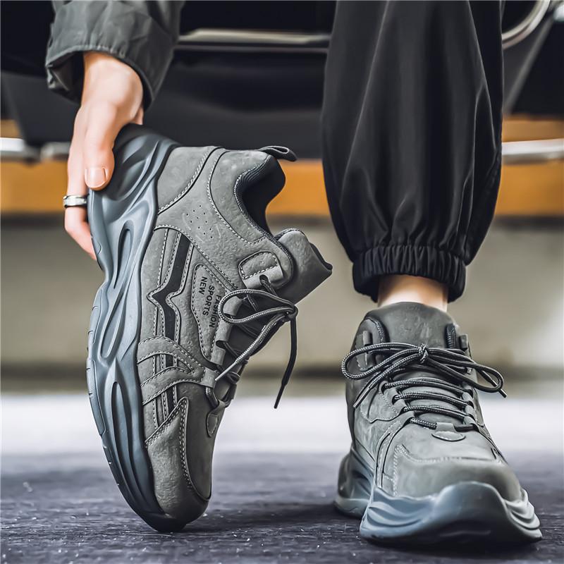 Men's New Outdoor Sports Running Shoes Fashionable Thick-soled Dad Shoes