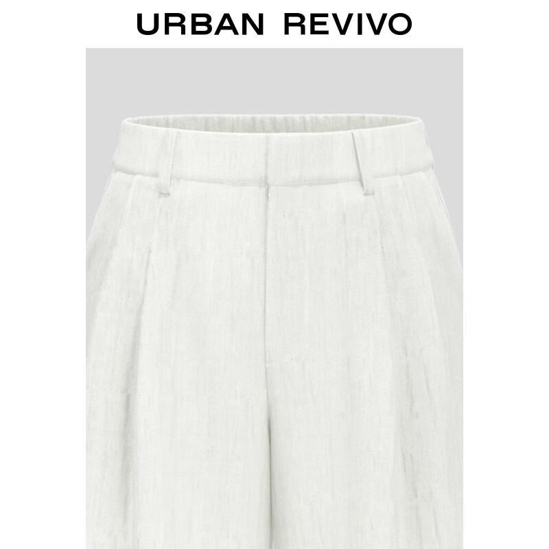 UR Women's Textured Pleated Wide-Leg Commuter Pants