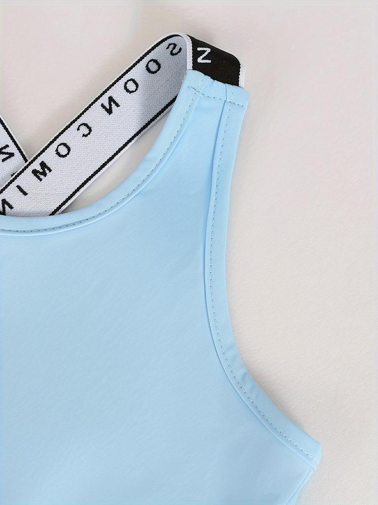 Vestito Skater Estivo Senza Maniche da Bambina - Tessuto Elastico Traspirante in Seta di Ghiaccio, Stile Skater Sportivo per Tennis, Danza e Uso Quotidiano