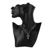 Fashion Brand 925 Sterling Silver Necklace for Women Luxury Wedding Jewelry Angel Crystal Cross Pendants Chain Neckalce