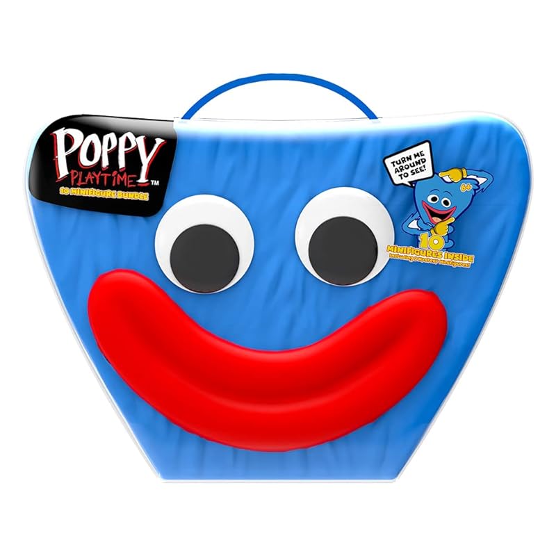 Poppy Playtime Mini Figure Collector's Case Set, Huggy Wuggy Series 1, 10 Exclusive Figures