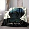 1pc Harry Potter Flannel Throw Blanket - HD Printed Lightweight Soft Warm All-Season Blanket for Sofa, Bed, Travel, Camping 031