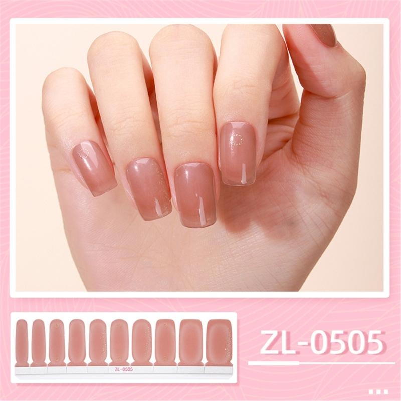 1 Sheet Nail Stickers Nail Strips Self-Adhesive DIY Nail Art Perfect for Nail Enthusiasts and Professional Manicurists