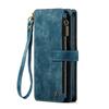 Per iPhone 16 Pro Max iPhone 16 iPhone 16 Plus, Custodie Portafoglio con Cinturino da Polso Magnetico a Flip in Pelle PU Resistente con Tasca per Carte e Zip