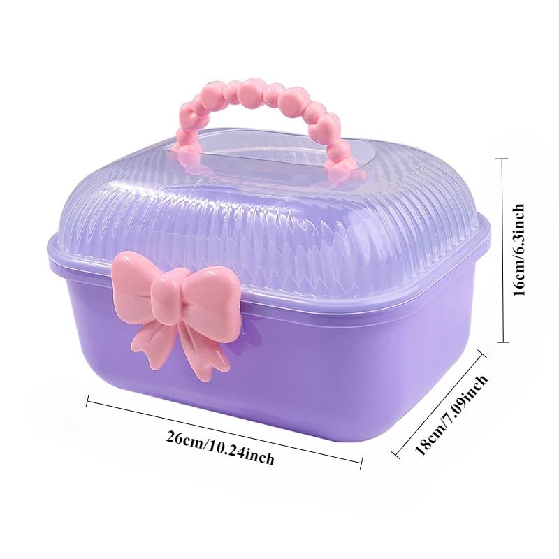 Aufbewahrungsbox für Kinderhaarschmuck, Kosmetikaufbewahrung, Aufbewahrungsbox für Haarspangen, Niedlicher Mädchenschleifen-Schmuck-Stirnband-Präsentationsständer