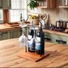 Hanging Wine Cabinet Display Stand Simple High Foot Glass Rack Hanging Glass Holder for Homes Kitchen Restaurant