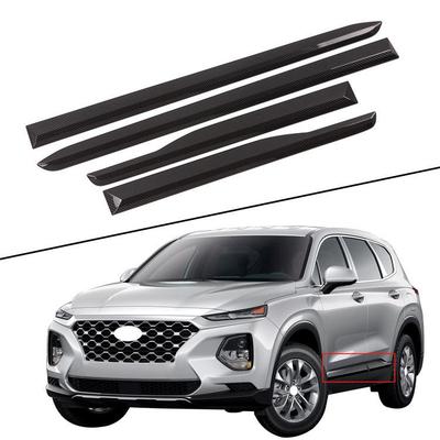 2019 Santa Fe Čierne ABS lišty hrán dverí z karbónových vlákien