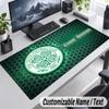 Custom Name Text Mouse Pad Celtic FC Personalized Desk Pad For Work And Gaming