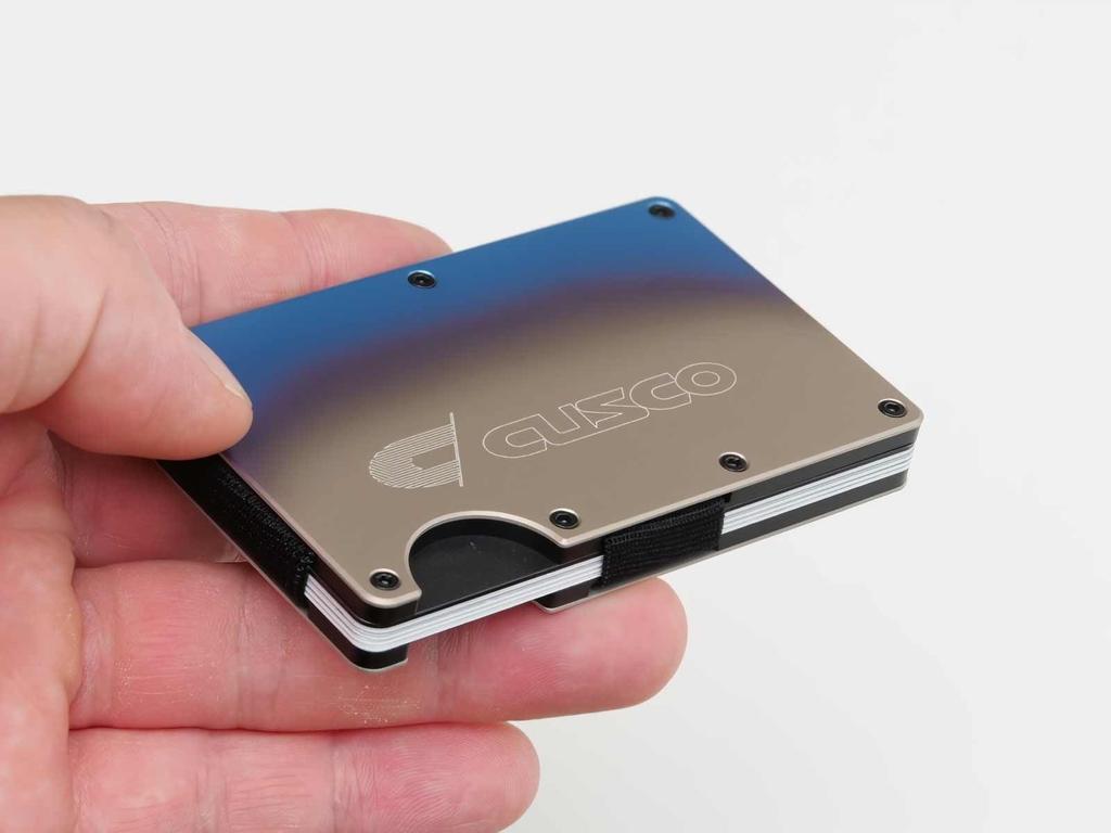 Cusco Titanium Card Holder Height 5.4 x Width 8.5cm N01-TI0-003