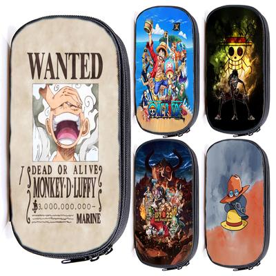 Jednodílný školní penál Luffy Dívčí Chlapci krabička na tužky Velká úložná kazeta Taška Psací souprava Penál