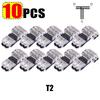 10/1pcs Wire Connectors Low Voltage Wire Connectors Solid Connection T Tap Wire Connectors T Type 2 Pin Wires Splicing Connector