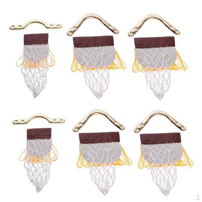 Pièces de 6 Poches de Piscine pour Enfants Franges Fers Laiton Set Support Remplacement Table + 2