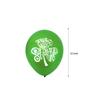 St. Patrick'S Day Green Clover Themed Party Balloons Irish Festival Green Hat Clover Latex Balloons