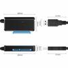 SATA to USB 3.0 Adapter Cable for 2.5 3.5 Inch HDD and SSD, SATA III Hard Drive  With US Plug