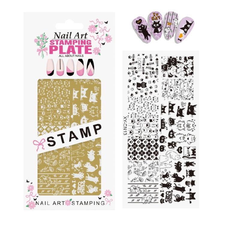 Long Lasting Metal Nail Design Stamp Reusable Template With Detailed Embossing For Gel And Regular Polish Users
