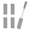 4PCS No Touch Pumice Stone Toilet Bowl Cleaner Replaceable Extra Long Handle Pumice Cleaning Stone Stain Remover