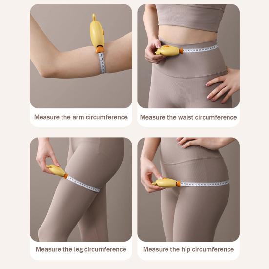 Portable Cartoon Tape Measure Magnetic Retractable Measuring Tape Tailor Sewing Cloth Weight Loss Body Measurement Tape Ruler