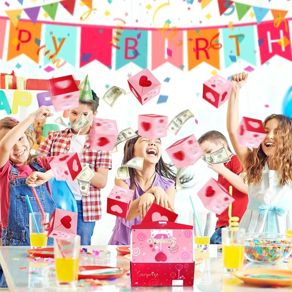Pop Up Surprise Surprise Bounce Box Luxury Money Box Cash Explosion Gift Box  Valentine