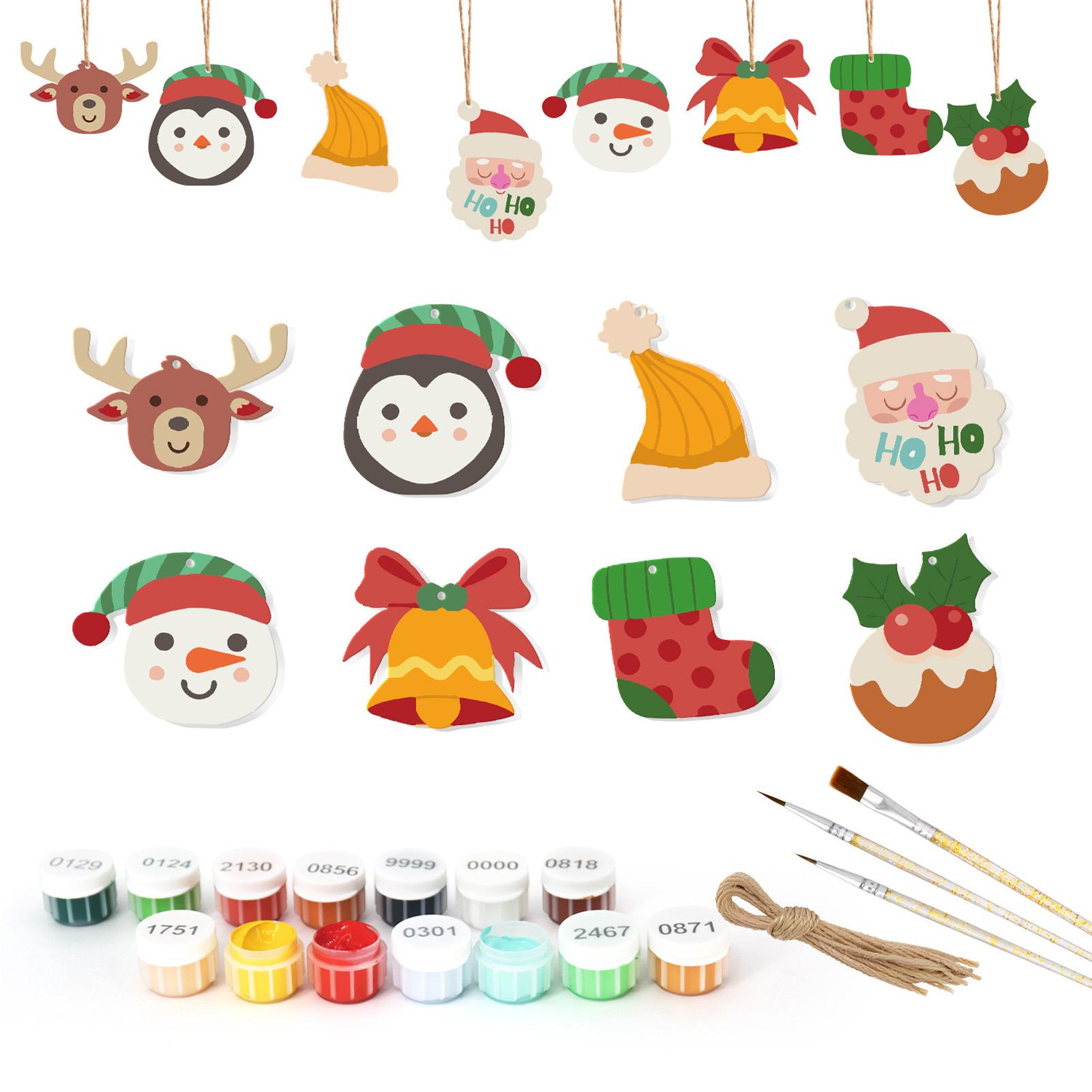 

8PCS/SET Gift For Christmas Pack Of 8 Painting By Numbers Kit For Living Room Decor Christmas