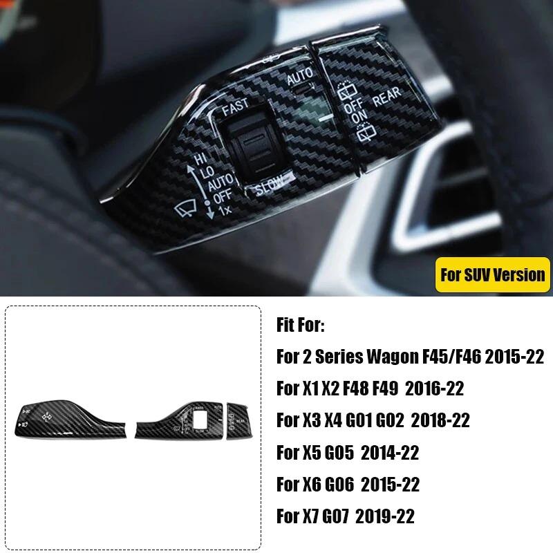 

For BMW 1 3 5 6 7 Series X3 GT F30 F35 F20 F21 F10 F11 F07 F01 F02 G45 G60 Car Turn Signal Windshield Wiper Lever Switch Cover