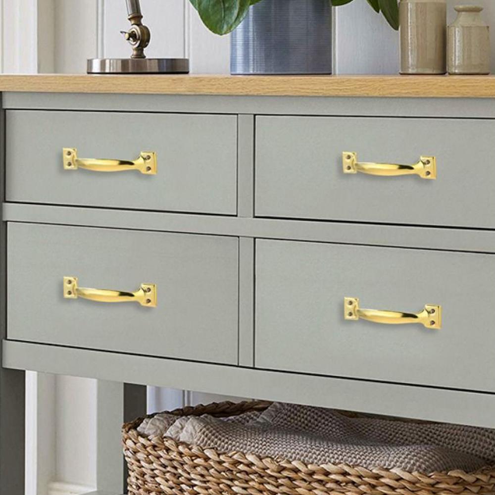 Iron Furniture Pull With Bow-Shaped Black Silver Barn Door Knob Drawers Handle Wardrobe Cabinet Door Garages Sheds Hardware