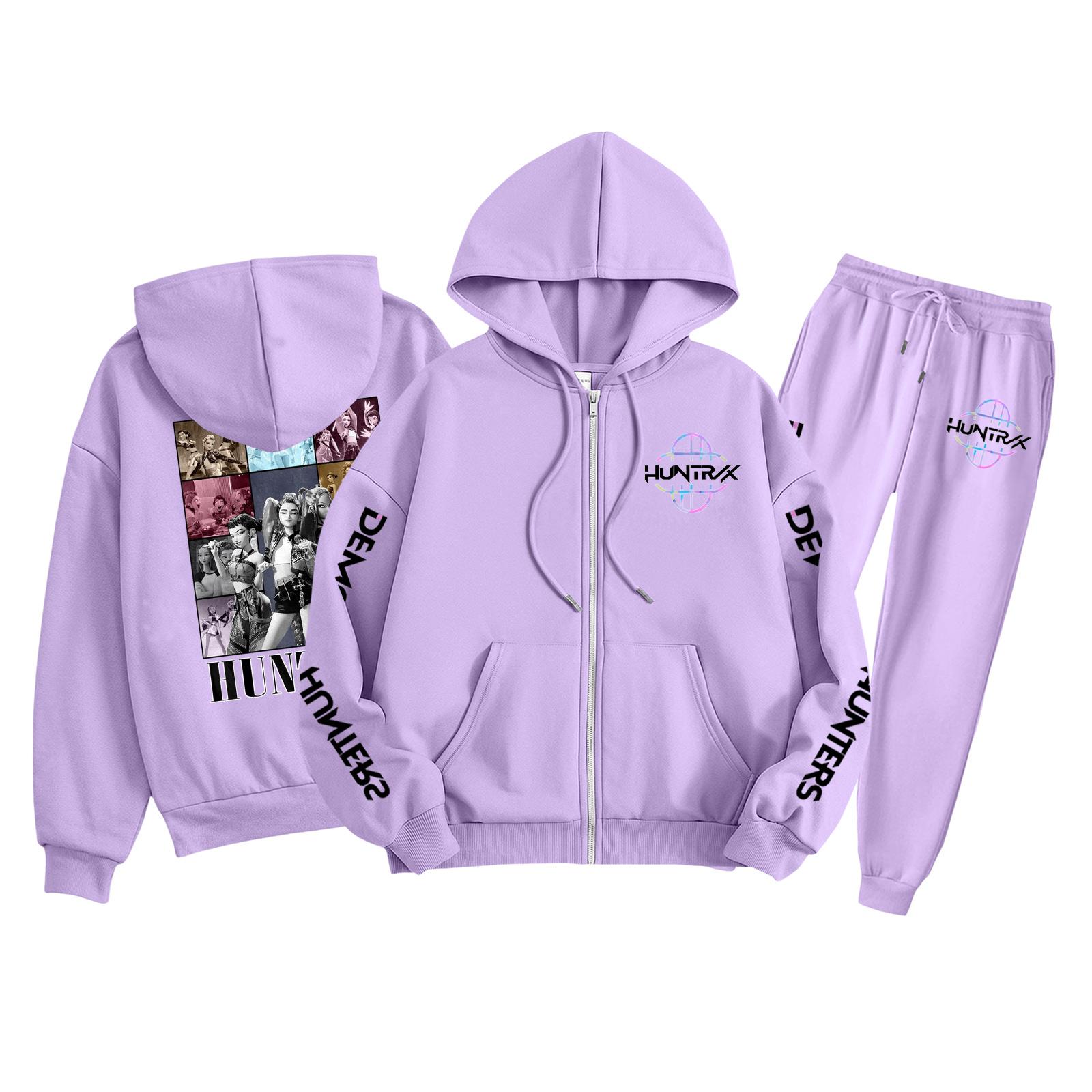 

Children s Fashion Long Sleeve Zipper Hooded Sweatshirt Sweatpants Solid Color Pocket Sweatshirt Set 130