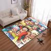 Colorful Anime-Themed Carpet with Cartoon Characters In Vibrant Scene Suitable for Use As an Anti-slip for Living Room Bedroom Sofas