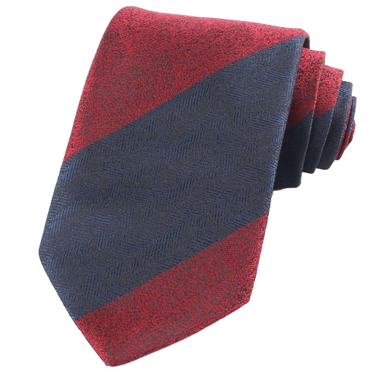 [White Fang] Striped Necktie, Modern, Business, Elegant, Formal, Suit, Stylish, Men s NC103 (A001)