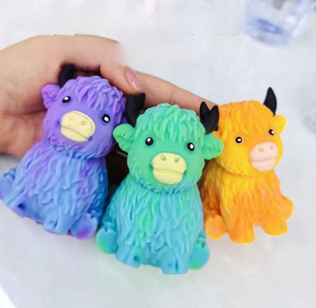 Cute Cow Squishy Toy Soft Hand Squeeze Accessory To Relieve Daily Stress And Irritation