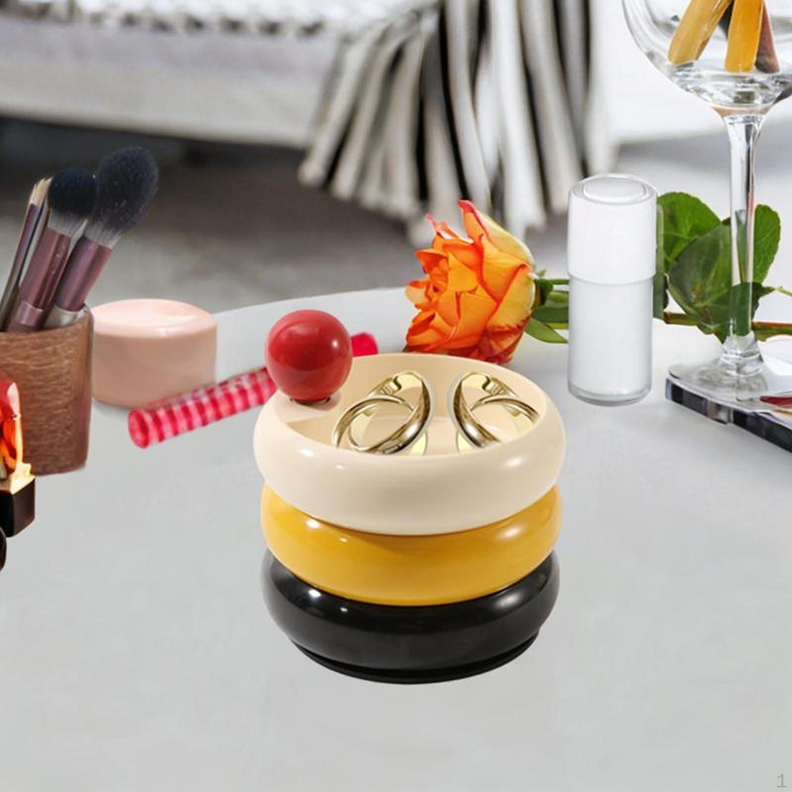 

Rotatable Jewelry Box Cosmetic Storage Dresser Creative Multi Layer Lipstick Organizer for Desk