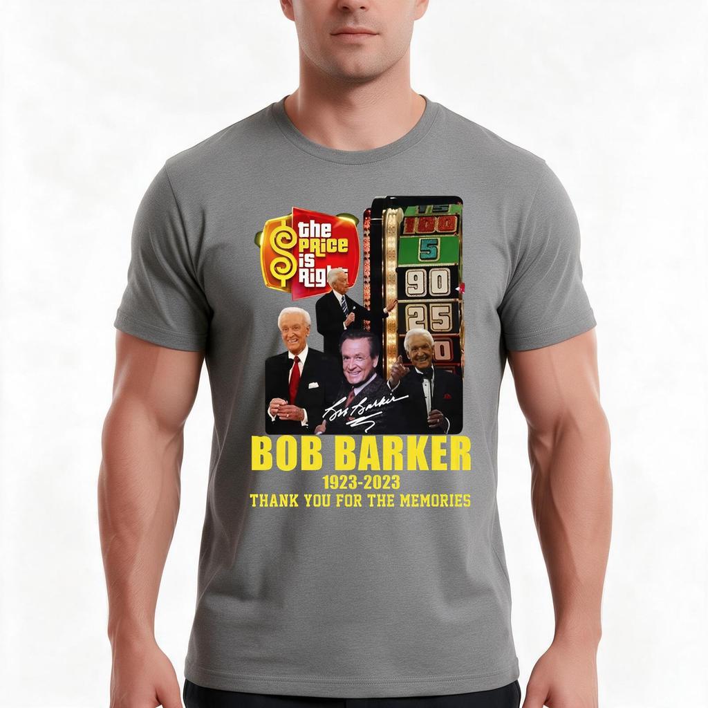 The Price Is Right Bob Barker 1923 Tshirt Summer Casual Cotton Tee Oversized Streetwear Tops Vintage Graphic Print