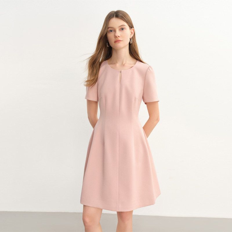 Plus-Size Women's French-Style Elegant Simple Dress In Long and Short Styles, Summer 2026, Stylish Design for Slightly Plump Figures, Versatile Dress