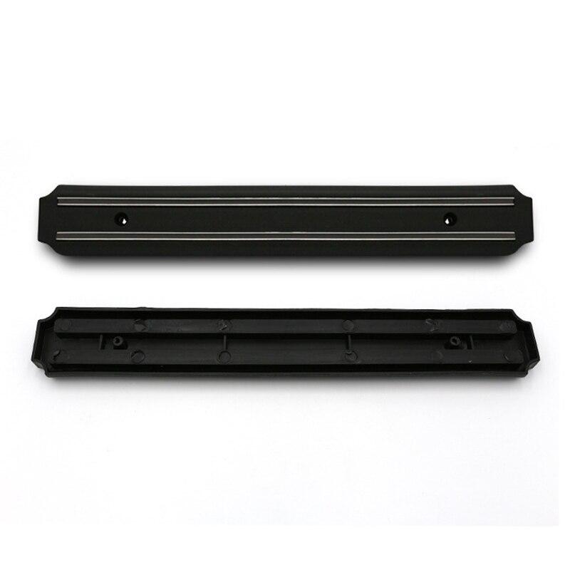 Kitchen Wall Mounted Magnetic Knife Holder Hardware Tools Absorbent Simple Multifunctional Shelf Plastic Stripe