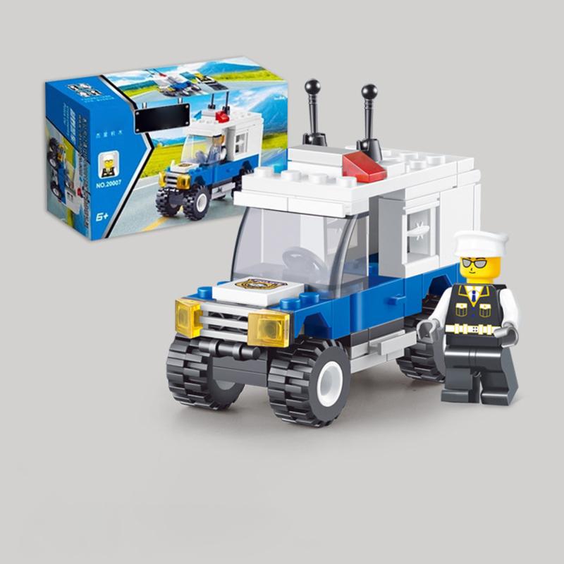 City Police Building Blocks Toys Plastic Small Particle Diy Assembled Building Blocks Children