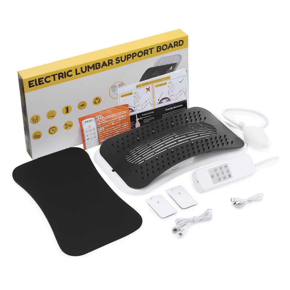 Adjustable Electric Back Massager Airbag Waist Neck Support Massage Lumbar Cervical Muscle Relax Stretcher Posture Massager