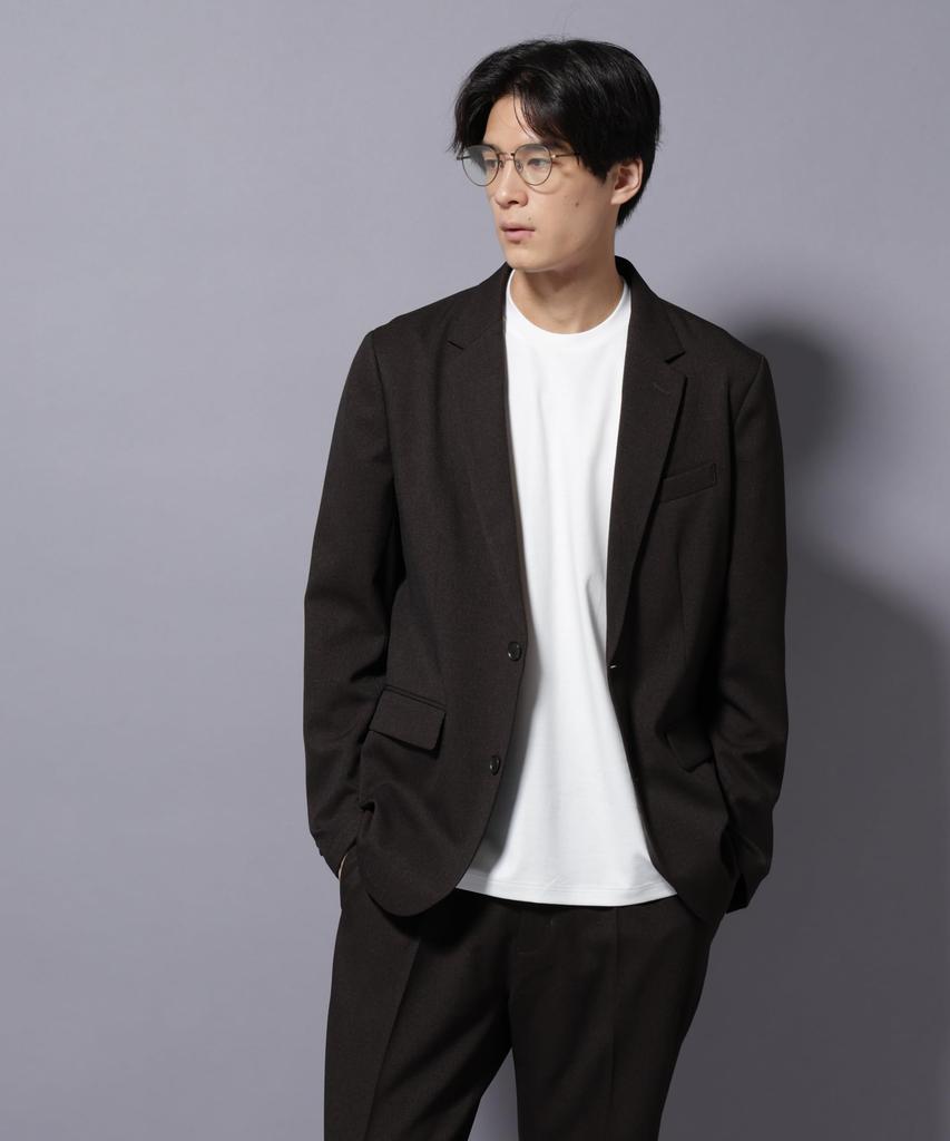 Nano Universe Damerino Sharkskin Size LANATEC® Suit, Wrinkle-Resistant, Shape-Retaining, Men's, L, 052, D. Brown, 668-5218201