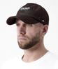 Akau Oversized Denim Herringbone 5-Panel Ball Cap (Brown)