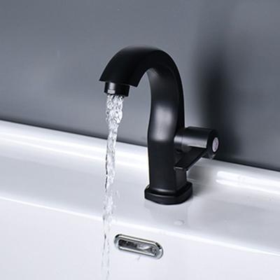 Single Cold Bathroom Basin Faucet Modern Anti-corrosion ABS Water Purifier Safety Silver Deck Mounted Sink Faucet Household
