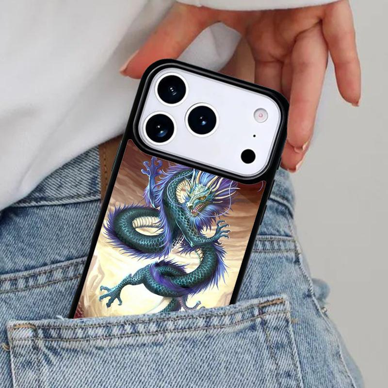 Legendary Chinese Dragon Phone Case for iPhone 17ProMax 12 13 14 15 16e 17 Pro Max Plus Air Cover